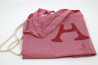 Mochila/saco em algodão vermelho AR